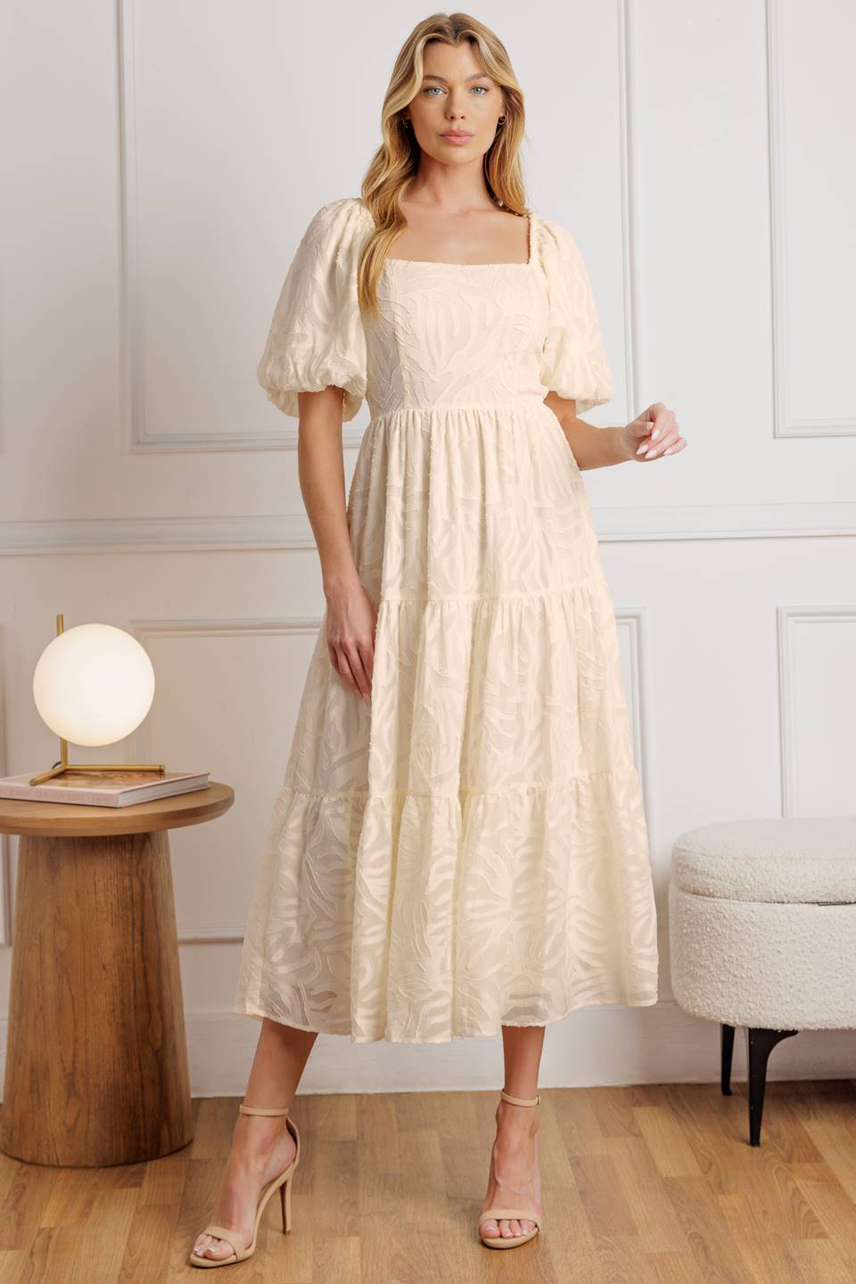 BRISK ADVENTURES WOVEN MIDI DRESS Flying Tomato